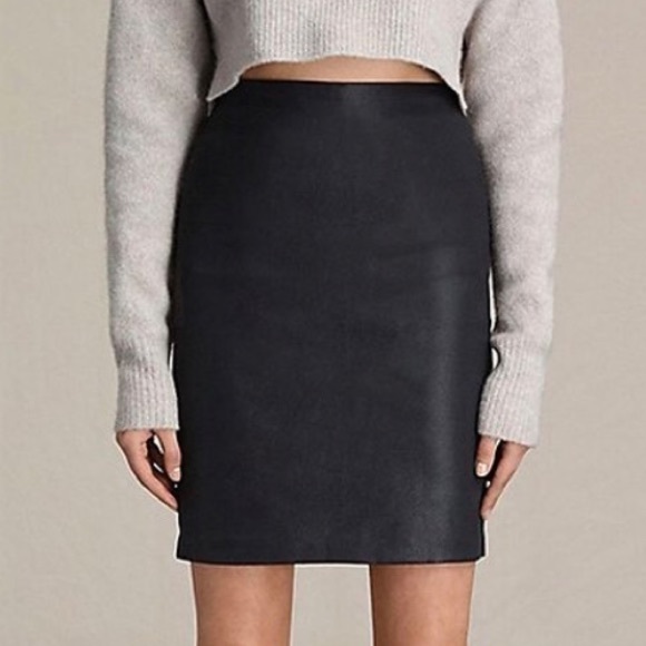 All saints metal pencil zip up skirt - Picture 3 of 3